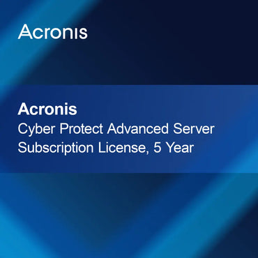 Абонаментен лиценз за Acronis Cyber Protect Advanced Server, 5 години