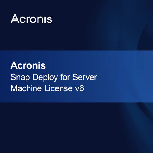 Лиценз за сървърна машина Acronis Snap Deploy v6