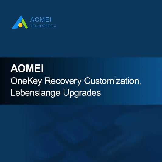 AOMEI OneKey Recovery Персонализация, пожизнени ъпгрейди