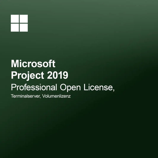 Microsoft Project 2019 Professional Open License, Terminalserver, обемна лицензия