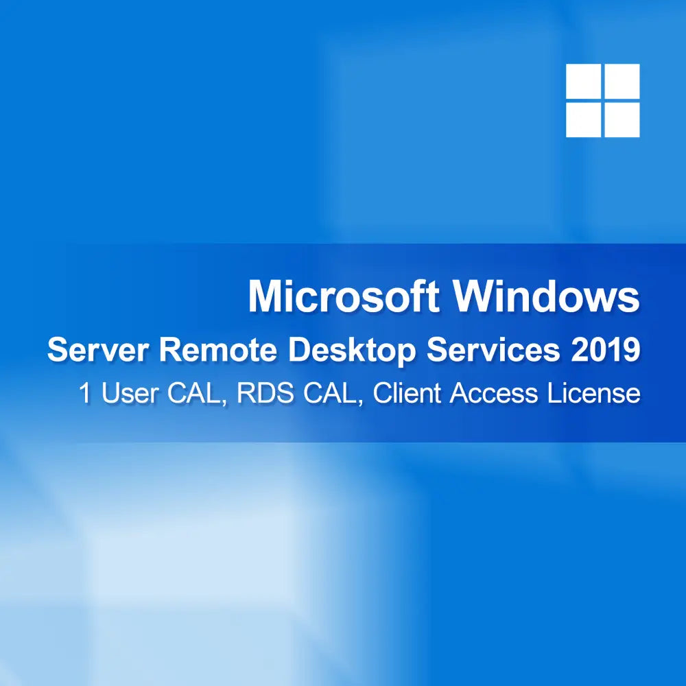 Microsoft Windows Server Remote Desktop Services 2019, 1 потребителски CAL, RDS CAL, лиценз за клиентски достъп