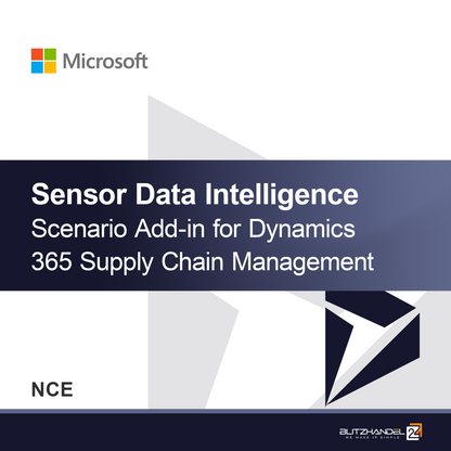 Добавка за сценарий за интелигентност на сензорни данни за Dynamics 365 Supply Chain Management (NCE)